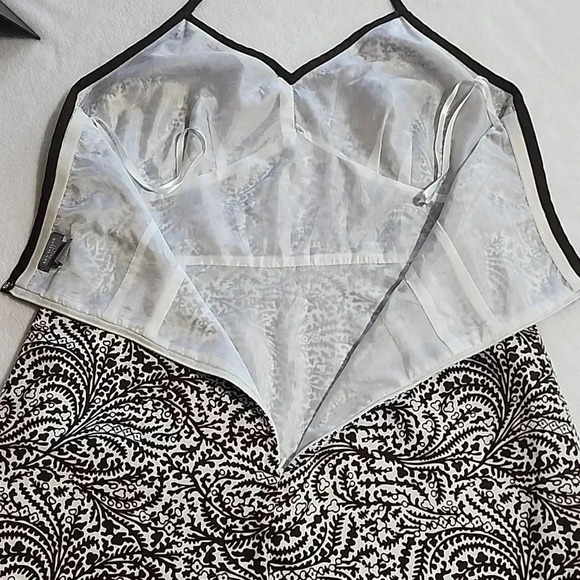 Women's Ann Taylor Halter Top Dress, Brown/White, Size 12P, Pre-Owned - Picture 6 of 13